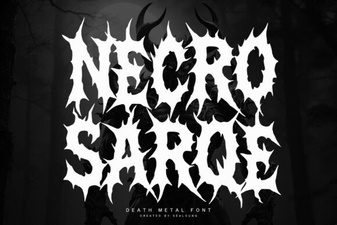 Creative Designs Using Necrosarqe Regular Font