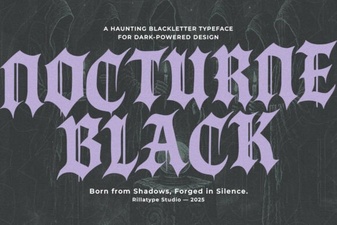 Nocturne Black: Font Styles for Creative Design