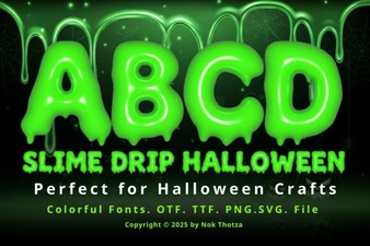 Slime Drip Halloween Font & Design Guide