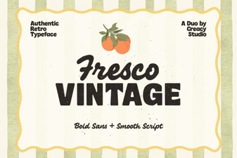 The Fresco Vintage Duo Font for Classic and Modern Designs