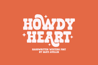 Howdy Heart Font for Design Projects