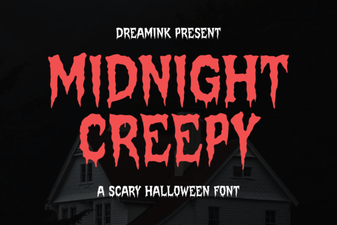Design with the Midnight Creepy Font Collection