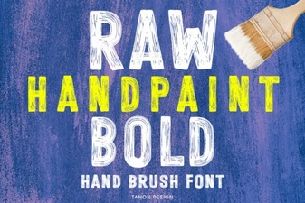 Bold Hand-Painted Fonts for Creative Projects
