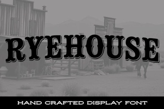 Craft Projects with the Ryehouse Font