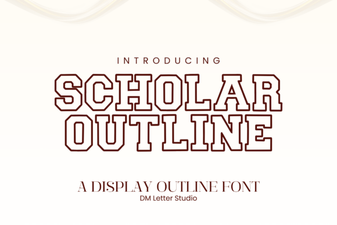 Outline Fonts for Scholarly Projects & Creative Designs