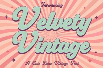 Craft Vintage Charm with Velvety Fonts