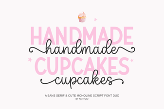 Free Handmade Cupcakes Fonts for Design Projects