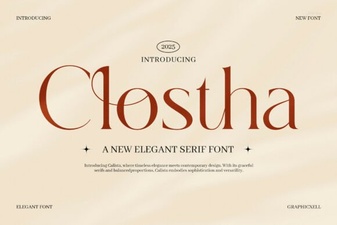 Clostha Font: Modern Sans-Serif for Design Projects
